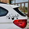 Pegatinas para Coche Transfronterizas La Vida Es Hermosa La Vida Es Hermosa Pegatinas en Inglés Pegatinas de Mariposas