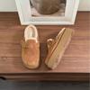 Nuevas Zapatillas de Invierno 2025 de Gama Alta Estilo Birkenstock, Cerradas, para Mujer, para Uso en Exteriores, Suela Gruesa, que Aumentan la Altura, Punta Redonda, Zapatos Perezosos de Moda