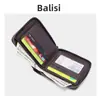 2025 Billetera Horizontal para Hombre Moda Estampada Multifuncional Billetera Corta con Cierre para Hombre Billetera Suave a Cuadros Juvenil