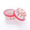 Fabricantes transfronterizos de moldes para hornear de papel para pasteles redondos con impresión 100%, resistentes a altas temperaturas y a prueba de aceite.