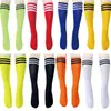 Calcetines de Fútbol Transfronterizos para Niños, Hombres, Mujeres, Adultos y Niños, Anti-Pilling, Grosor Medio, Alta Elasticidad, Calcetines de Fútbol Largos de Color Sólido