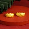 Aretes de Oro Aluvial para Mujer, Cartera Duradera, Aretes de Dragón y Fénix, Aleación de Cobre Estilo Étnico, Aretes de Imitación de Oro para Personas de Mediana Edad y Mayores