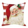 Ropa de Hogar Transfronterizo Amazon Nueva Festividad Navideña Funda de Almohada de Lino Funda de Cojín de Sofá