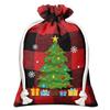2026 Nuevas Bolsas de Algodón y Lino con Cordón de Navidad, Bolsas de Arpillera para Regalos, Bolsas de Merienda Navideñas para Niños, Bolsas de Regalo con Cordón