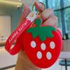 Lindo Monedero de Silicona con Forma de Fruta Llavero Bolsa de Almacenamiento Colgante Llavero Colgante Muñeca Creativa Venta al por Mayor Llavero