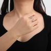 Anillo ajustable con apertura de animal lindo transfronterizo europeo y americano directo de fábrica, anillo de acero inoxidable para hombres y mujeres, lote al contado