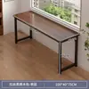Escritorio largo para dos personas, herramienta mágica para ahorrar espacio para el hogar de los estudiantes, dormitorio, casa de alquiler, escritorio de computadora rectangular para habitaciones estrechas