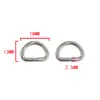 Conector de Alambre de Hierro con Anillo D, No se Desvanece, Anillo Semicircular Espeso No Desvanecible, Accesorios para Llaveros de Bolsos