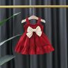 Verão Fino Arco Da Menina Saia Da Princesa Saia Do Bebê Menina Verão Estilo Ocidental Vestido Infantil