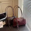Bolso vintage de cuero para mujer, nuevo bolso de moda para el otoño e invierno 2026, bolso de hombro para debajo del brazo, bolso de mano para el trabajo, bolso Boston