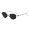 Gafas de sol versátiles con montura ovalada retro transfronteriza, lentes lisos estilo nerd, nuevas gafas de sol de moda estilo coreano