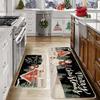 Decoración Navideña de Amazon Combinación de Felpudo para Cocina Festivo Árbol de Navidad Puerta de Entrada Felpudo Antideslizante Se Puede Etiquetar