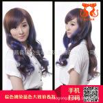 跨境专供外贸cos 欧美 假发女cosplay动漫洛丽塔lolita挑色长卷发