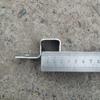 Abrazadera Cuadrada Galvanizada Cuadrada 40*40 para Tubos Cuadrados, Abrazadera de Montura de 80mm para Apretar y Asegurar