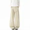 Pantalones Casuales de Otoño 2026 Estilo Coreano de Moda Estilo Old Money Doble Capa Plisados Holgados Juventud Gama Alta Tallas Grandes