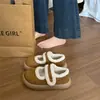 Novos sapatos com fivela de velcro para mulheres, inverno, sola grossa, quentes, forrados com fleece, pelúcia, moda 2026, versáteis, antiderrapantes
