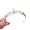 Tiara de Coroa de Noiva 2024 Novos Acessórios de Casamento Strass Pérola Decoração de 18º Aniversário Coroa Acessório de Cabelo para Performance