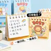 2027 Nuevo Calendario de Escritorio Mini Oso de Dibujos Animados Regalo para Estudiantes Mini Calendario Creativo Premio Regalo de Año Nuevo para Niños