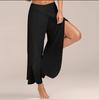 Comercio Exterior 2018 AliExpress EBAY Pantalones de verano europeos y americanos para mujer, pantalones de yoga sexys de pierna ancha y cruzada H94