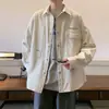 Estilo Hong Kong juvenil workwear japonês alta qualidade roupa de primavera casual nova chegada de primavera jaqueta cardigã jaqueta camisa masculina