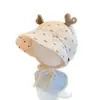 Gorro de Bebé Primavera y Otoño Ala Ancha Cereza Sombrilla para Niñas Sombrero de Palacio Otoño e Invierno Viaje para Bebé Cortavientos Gorro para Dedos del Pie