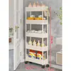 Armário Estreito para Banheiro para Espaço Atrás da Porta, Espaço do Vaso Sanitário 12cm, Carrinho Móvel Ultrafino