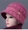 Chapéu de Outono e Inverno Chapéu de Lã para Avó de Meia-idade e Idoso Chapéu Quente Espessado com Forro de Fleece para Mãe Chapéu de Tricô de Algodão para Senhora Idosa para Mulheres