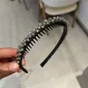 Presilha de Cabelo Tiara de Cristal de Alta Qualidade Estilo Coreano 2025 Ferramenta para Arrumar o Cabelo Lavar o Rosto Tiara Versátil Grampo Antiderrapante