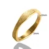 Anel Fosco, Fashion, Luxo Acessível e Anel de Alta Qualidade, Versátil Anel de Ouro Artesanal Antigo, Brilho 3mm Alta Qualidade