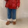 [Nuevo] Jeans de Niña con Costuras Mao Mao Otoño e Invierno Nuevo Estilo Coreano para Niños Casual Mono de Pana Pantalones de Pierna Ancha Rectos