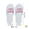 Chinelos de Pijama para Festa de Casamento Itens Descartáveis de Quarto de Hotel Sapatos com Letra em Inglês Fonte Brilhante Noiva