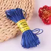 Línea 7 20 m pulsera DIY collar cuerda trenzada nudo chino alambre colgante dorado línea trenzada cuerda roja material fuerte