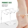 Estante de Acrílico Transparente para Joyería, Estante de Exhibición para Pulseras y Accesorios para el Cabello, Elegante Soporte de Exhibición para Pulseras