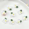 Famoso en Internet Joyería para Uñas Gardenia Fresco Primavera y Verano Flor Tridimensional Accesorios de Resina Pendientes DIY Accesorios para Pasador de Pelo
