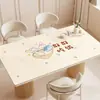 Tapete de Mesa de Jantar Impermeável e à Prova de Óleo, Sem Lavagem, Tapete Protetor de Mesa de Escritório Estilo Creme Anti-Escaldante 2025 Novo Tapete de Mesa de Centro de Alto Nível
