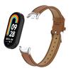 Adequado para Xiaomi Mi Band 10 Conector de Metal + Pulseira de Couro com Padrão Lichia Xiaomi 8/9/10Nfc Universal