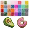 Contas de tubo de vidro cruzadas mais vendidas 3mm 6mm caixa de conjunto pulseira pingente artesanato fabricação joias diy acessórios miçangas