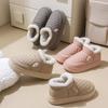 Pantuflas de algodón de tacón alto para mujer, invierno, forradas de vellón, cálidas, ligeras, antideslizantes, para parejas, para interior, hogar y exterior, zapatos de algodón para hombre, venta al por mayor