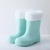 Botas de Lluvia Cálidas para Niños 2026 Nuevo Invierno Súper Ligeras de Media Caña Antideslizantes Suaves Botas de Lluvia para Niños Niñas Bebés Zapatos de Agua