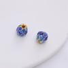 Conservación del Color Joyería Cloisonné de Oro de 18K Accesorios de Cuentas de Cobre Pulsera de Mariposa Loto Cuentas de Transferencia Material de Cuentas DIY