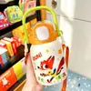Termo Judy de Zootopia Acero Inoxidable Taza Portátil de Alto Valor para Niñas que Van a la Escuela y Niños, Taza Barrigona Nick