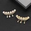 Moda Coreana Broche Simples Tendência Pingente de Pérola com Franja Pin Personalizado Cristal Acessório para Terno Casaco Broche Elegante