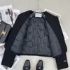 Forro Interior Relleno de Plumas con Algodón, Elegante Abrigo Corto Cruzado Estilo Francés, Nuevo Top de Alta Gama para Eventos Sociales Otoño/Invierno 2026