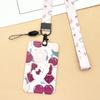 Diapositiva de Plástico Nuevo Cereza Conejo Dibujo Animado Set de Tarjetas Lindo Estudiante Chica Tarjeta de Campus Tarjeta Cubierta Protectora