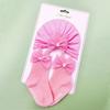Gorro de bebé protección halógeno puerta primavera y otoño bebé niña lindo oreja de conejo protección fontanela gorro recién nacido gorro fetal calcetines set