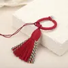 Chaveiro de Borla de Algodão Curta e Gordinha Estilo Xizang Anel de Borla para Celular Marcador de Página com Borla Pingente Pendurado Acessório Pendente Feito à Mão