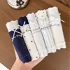 9567 Algodão de Xinjiang Estilo Suave Azul Artístico Menina Calcinha Feminina Cintura Média Calcinha Triângulo Abraça o Quadril Algodão Puro Gancho Estendido 10A