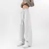 Pantalones Deportivos de Chándal para Hombre Otoño Invierno Moda Estilo Americano Parche Diagonal Curvados Color Sólido de Moda Pierna Ancha