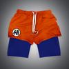 Shorts con Impresión Digital 3D de la Serie Dragon Ball Pantalones de Playa de Doble Capa Amazon Comercio Electrónico Transfronterizo Suministro Caliente
