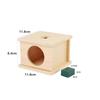 Materiales didácticos Montessori educación temprana juguetes educativos para bebés y niños pequeños caja de monedas con forma de emparejamiento educativo 0-2-3 años